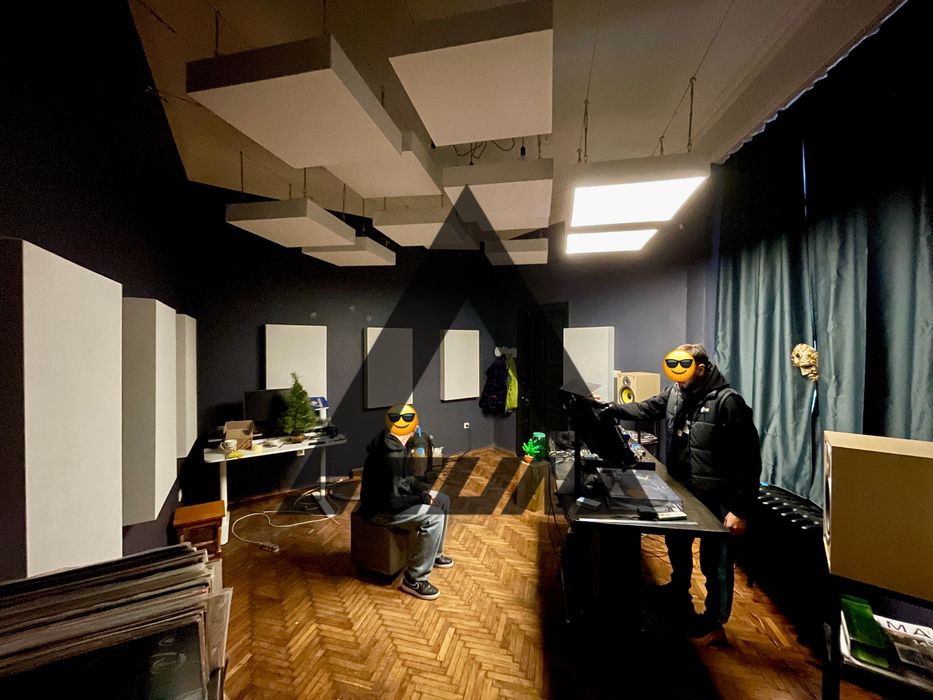 Проектування студій звукозапису, акустичні панелі, акустика приміщень.