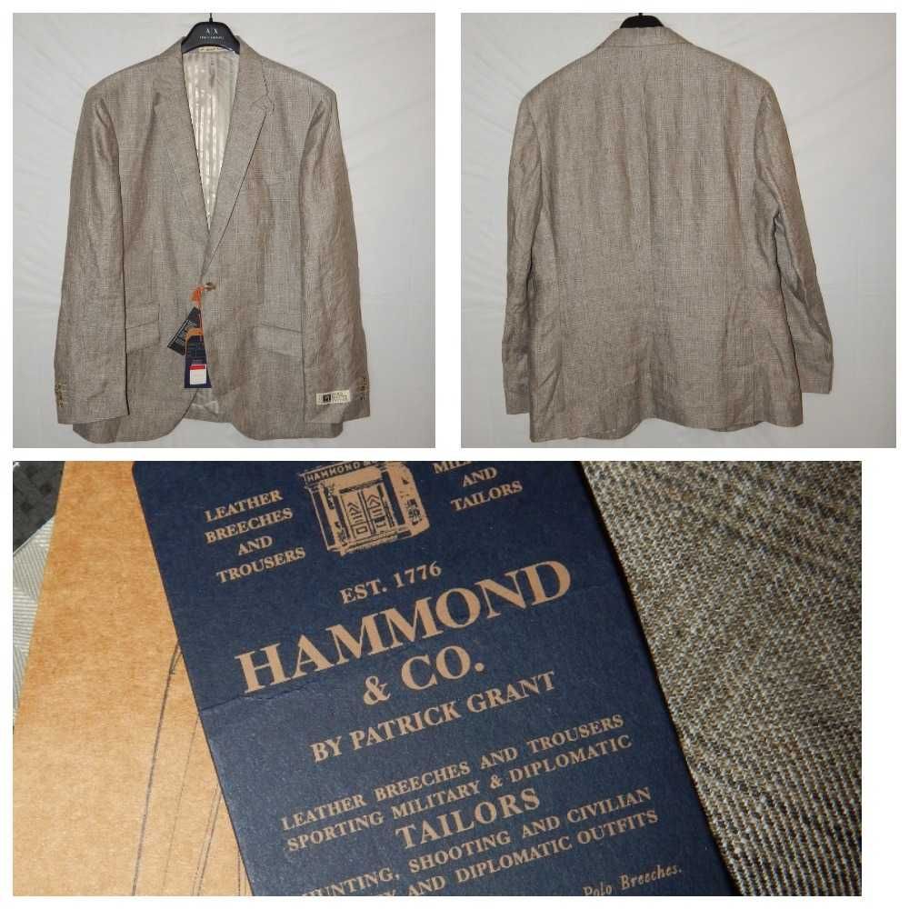 Блейзер из льна в клетку Hammond & Co. Size UK42