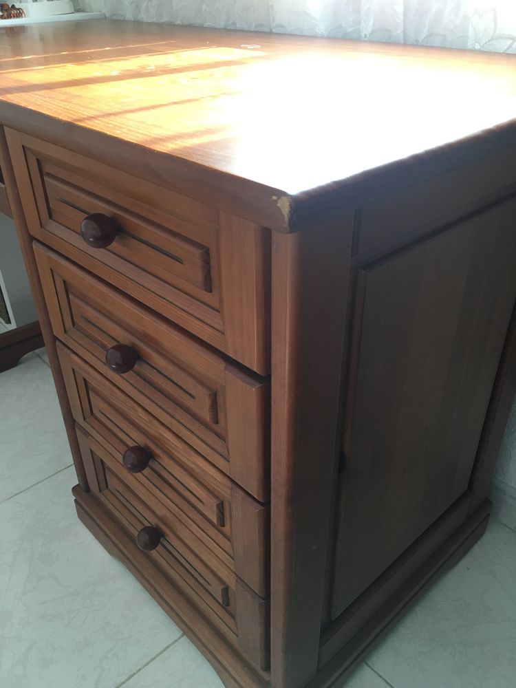 Mesa secretária pinho maciço