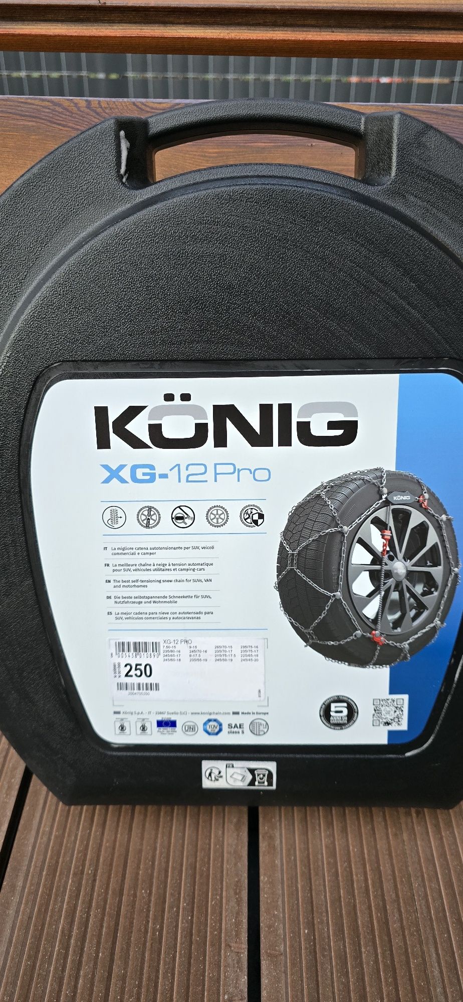 Łańcuchy śniegowe Koenig XG-12 Pro 250