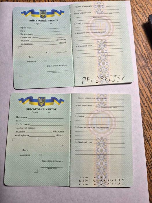 військовозобов'язаним на особам СЗЧ