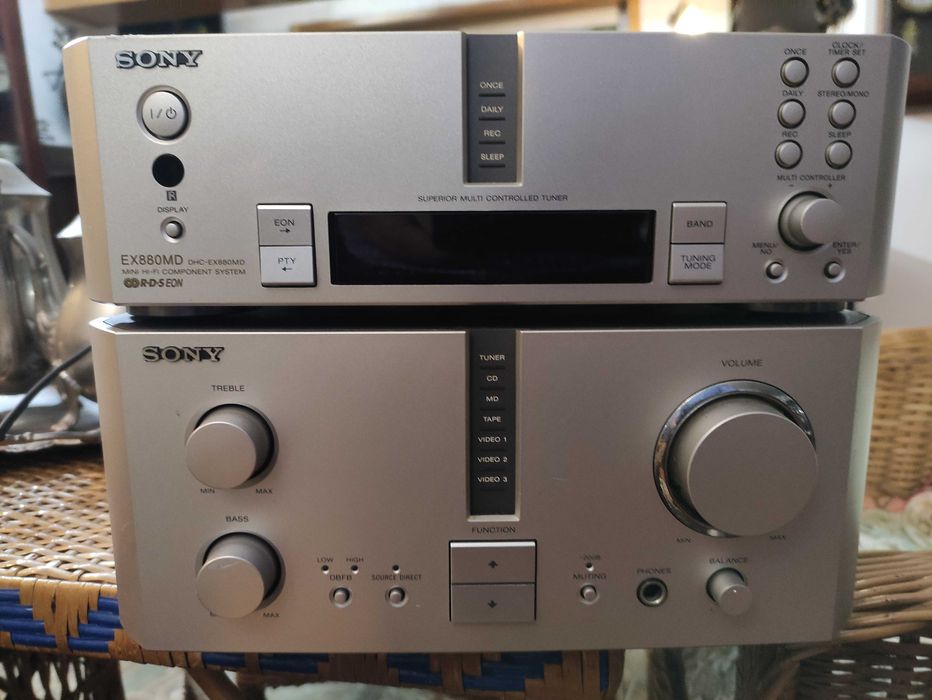 radio e amplificador sony