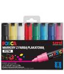 Markery plakatowe PC-7M 8 kolorów POSCA UNI Uni Mitsubishi Pencil