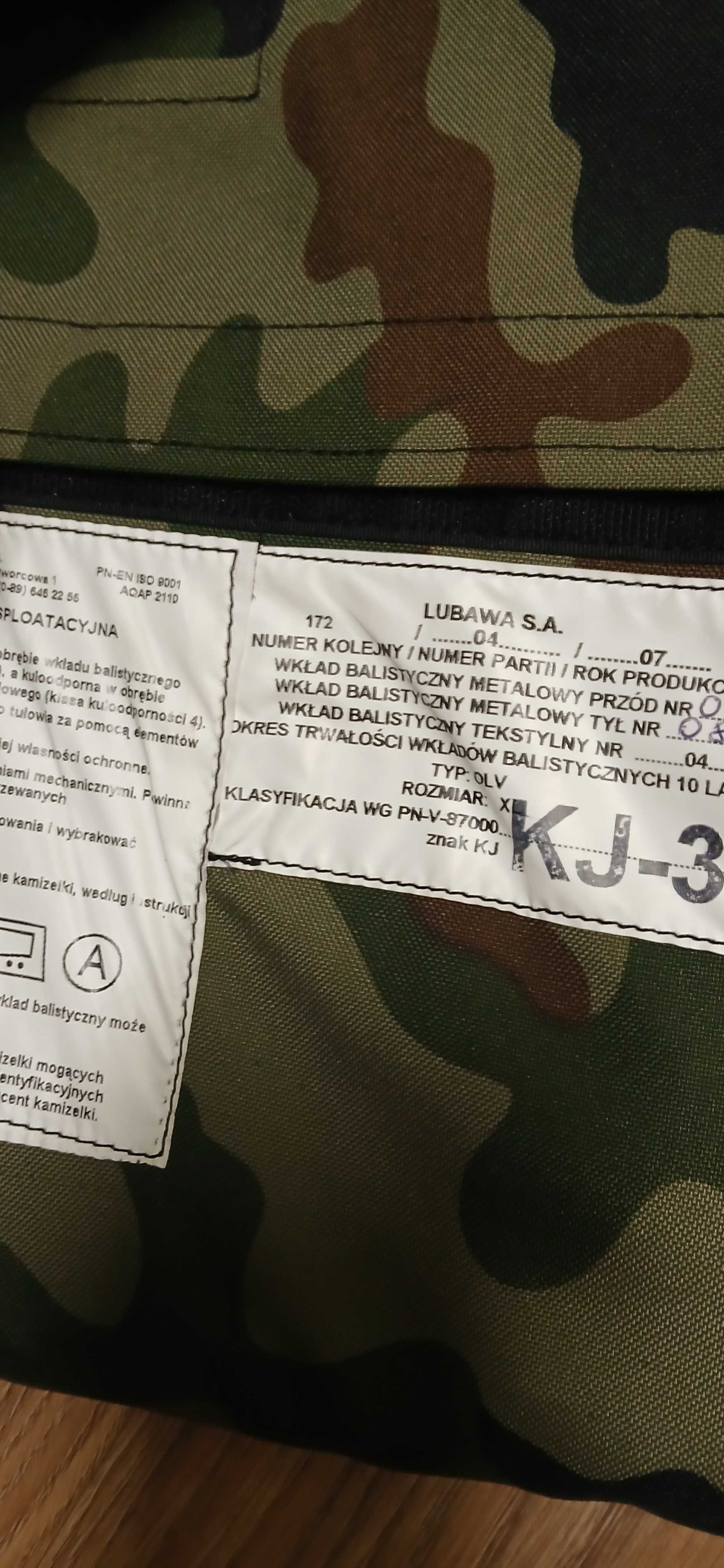 Kamizelka wojskowa taktyczna OLV XL LUBAWA