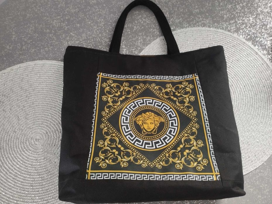 Duza torba,shopper z wodoodpornej tkaniny