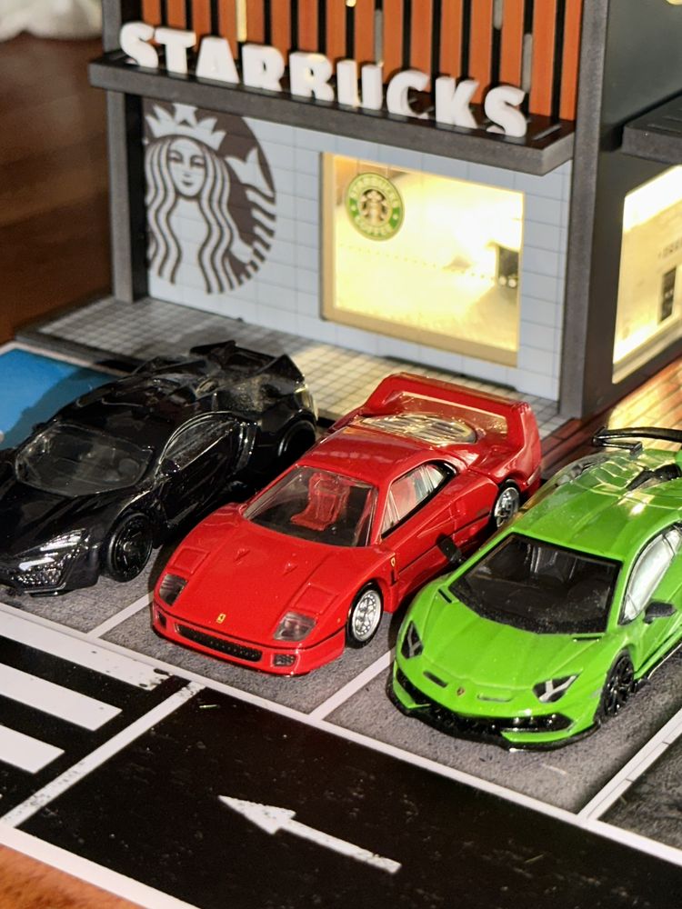 1:64 Miniaturas Diorama de Starbucks