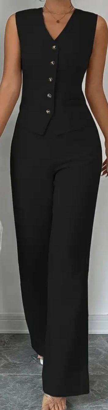 Elegancki czarny garnitur