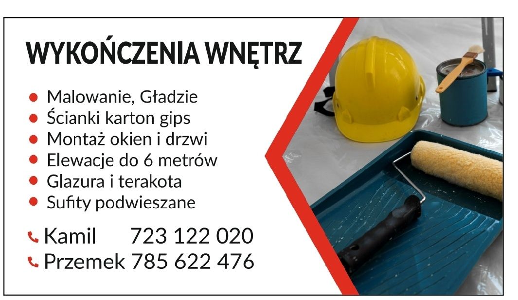 Prace wykończeniowe/remonty