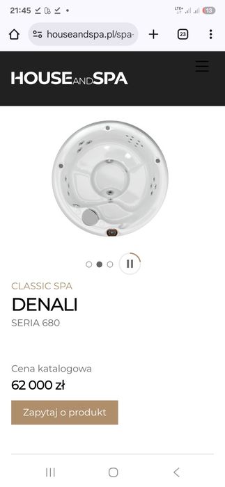 Jacuzzi całoroczne okrągłe sundance spas denali  minibasen 200cm