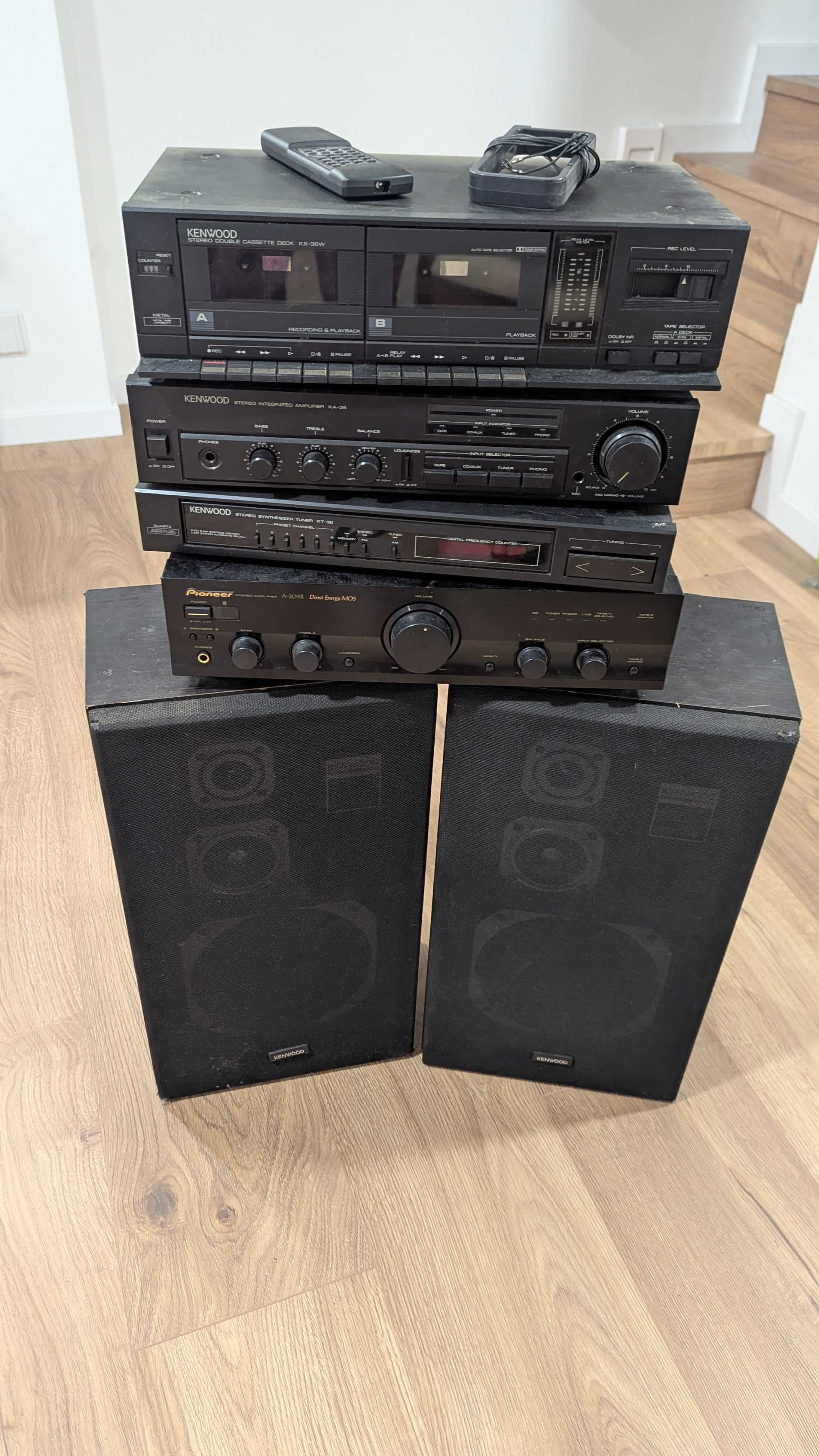 Amplificador Pioneer + Kenwood System 36