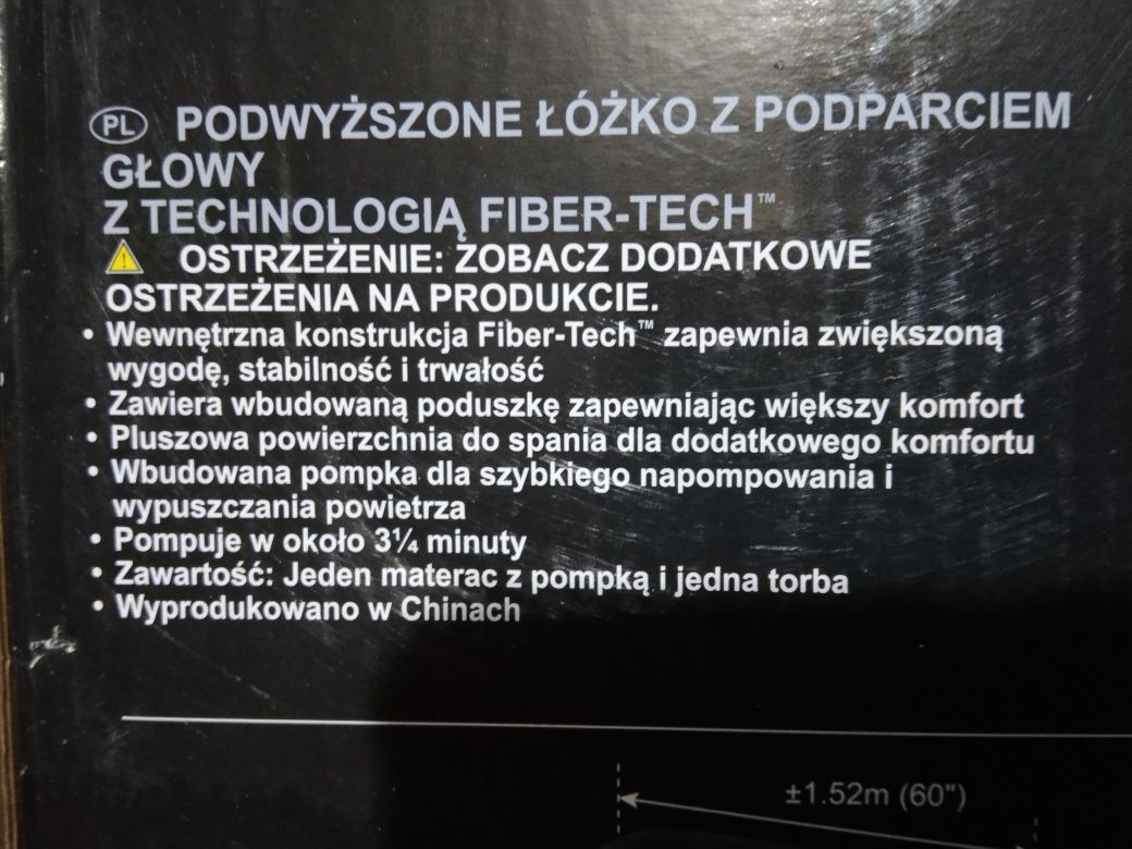 Materac INTEX pompowany 2 osobowy 150-200 cm