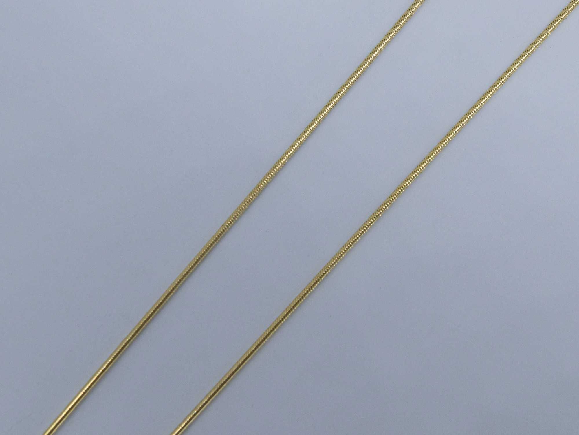 Złoty łańcuszek damski 585 3,87g 42cm Linka/Żyłka Nowy