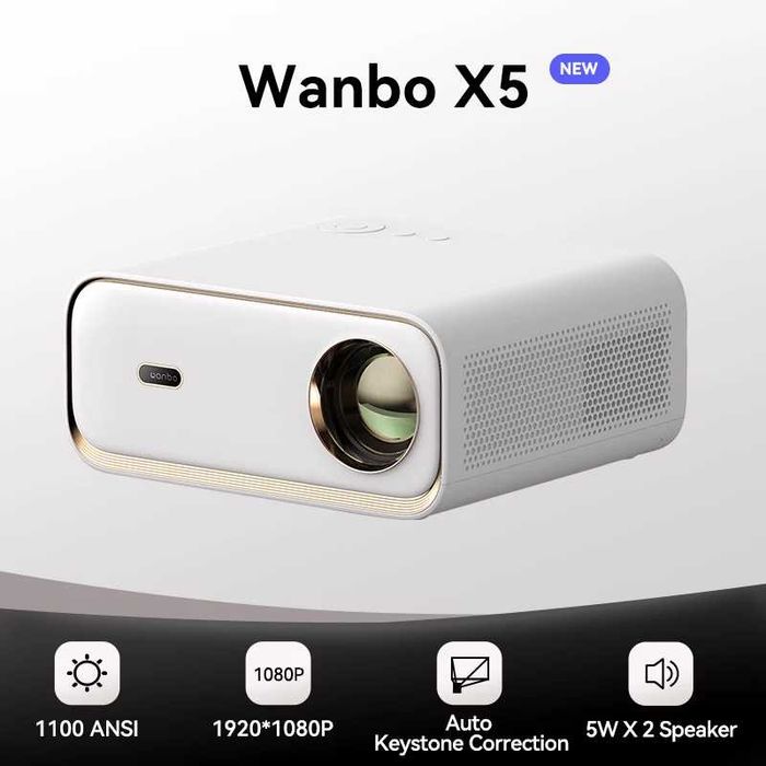 ОСТАННІЙ проектор Xiaomi Wanbo X5 Новий, в зав. упаковці з пломбами!