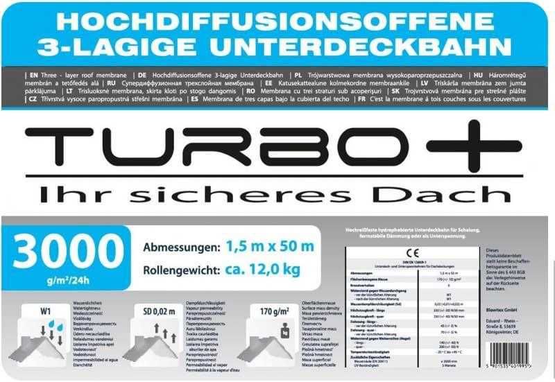 Membrana dachowa Turbo plus 3000