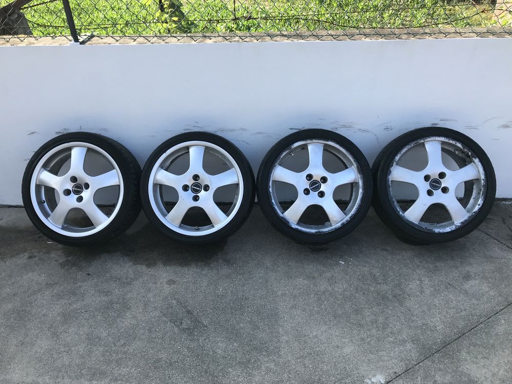 Jantes Borbet 17 4x100 originais com pneus
