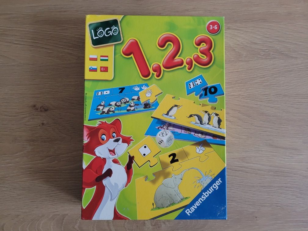 Ravensburger LOGO 1,2,3 Moje pierwsze cyferki gra edukacyjna