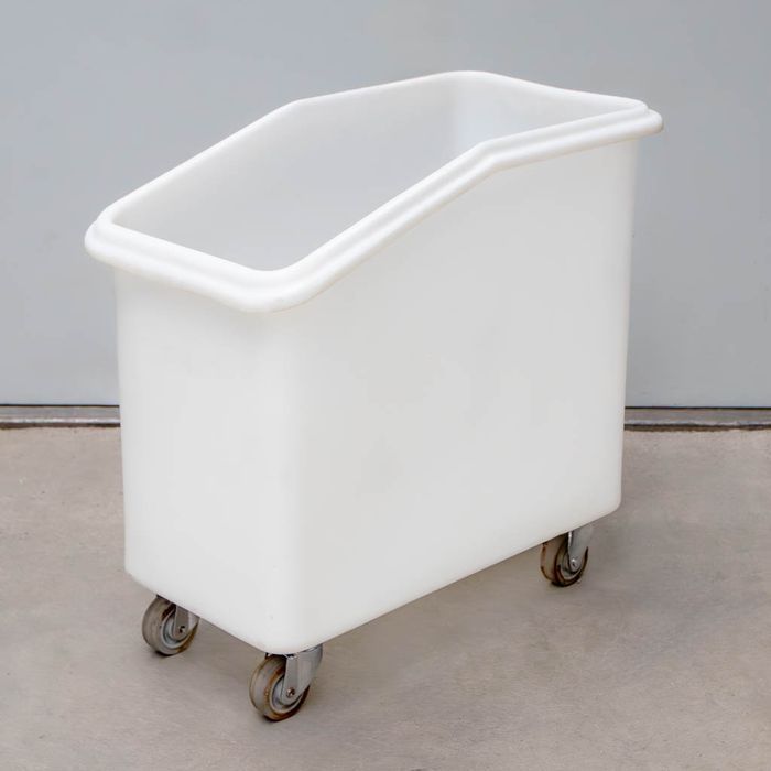 Pojemnik gastronomiczny na produkty sypkie biały 40x75x70 cm używany