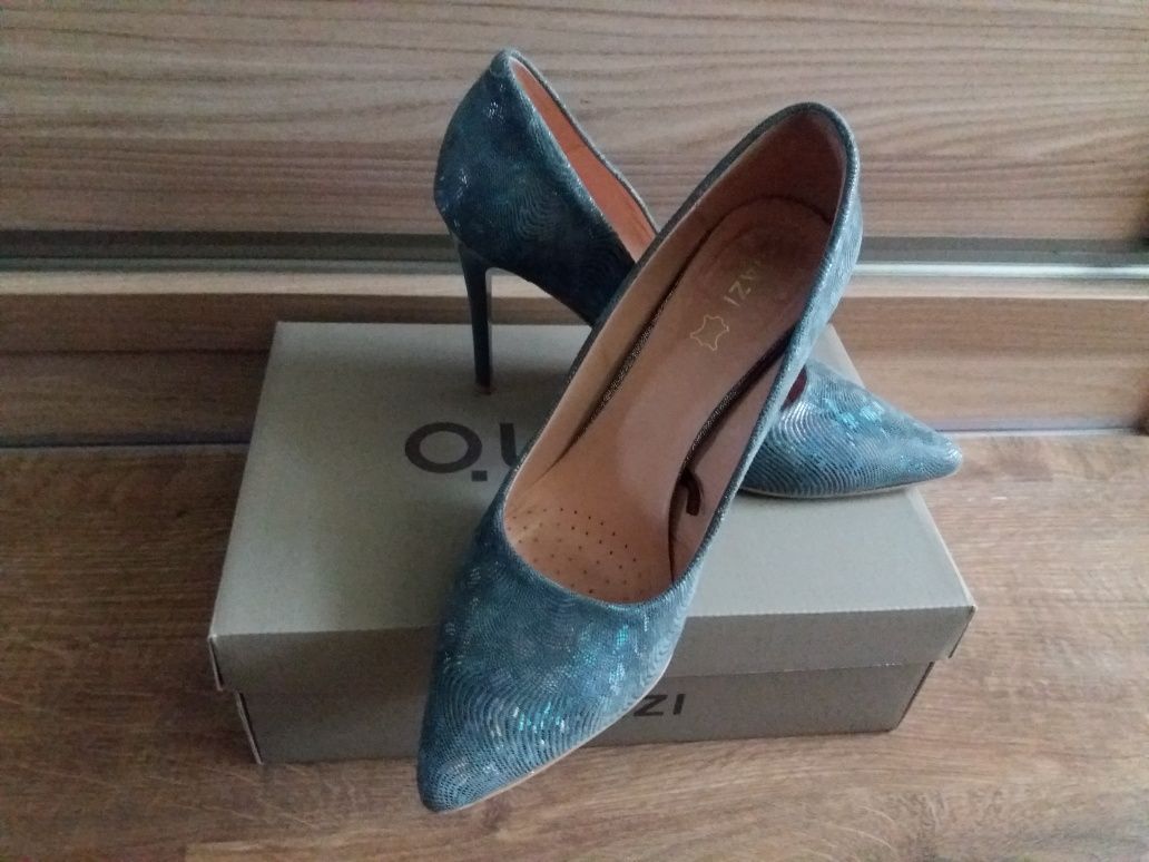 Buty szpilki Quazi skóra naturalna 39