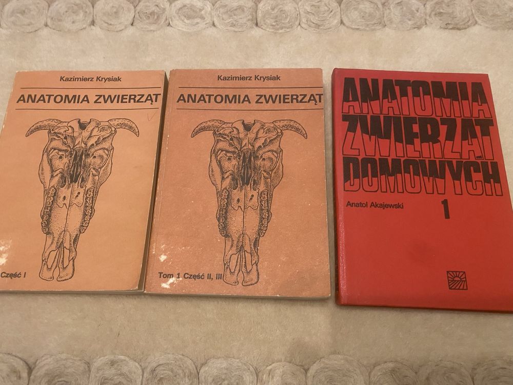 Kazimirrz Krysiak. Anatomia zwierząt tom 1 część 1,2,3