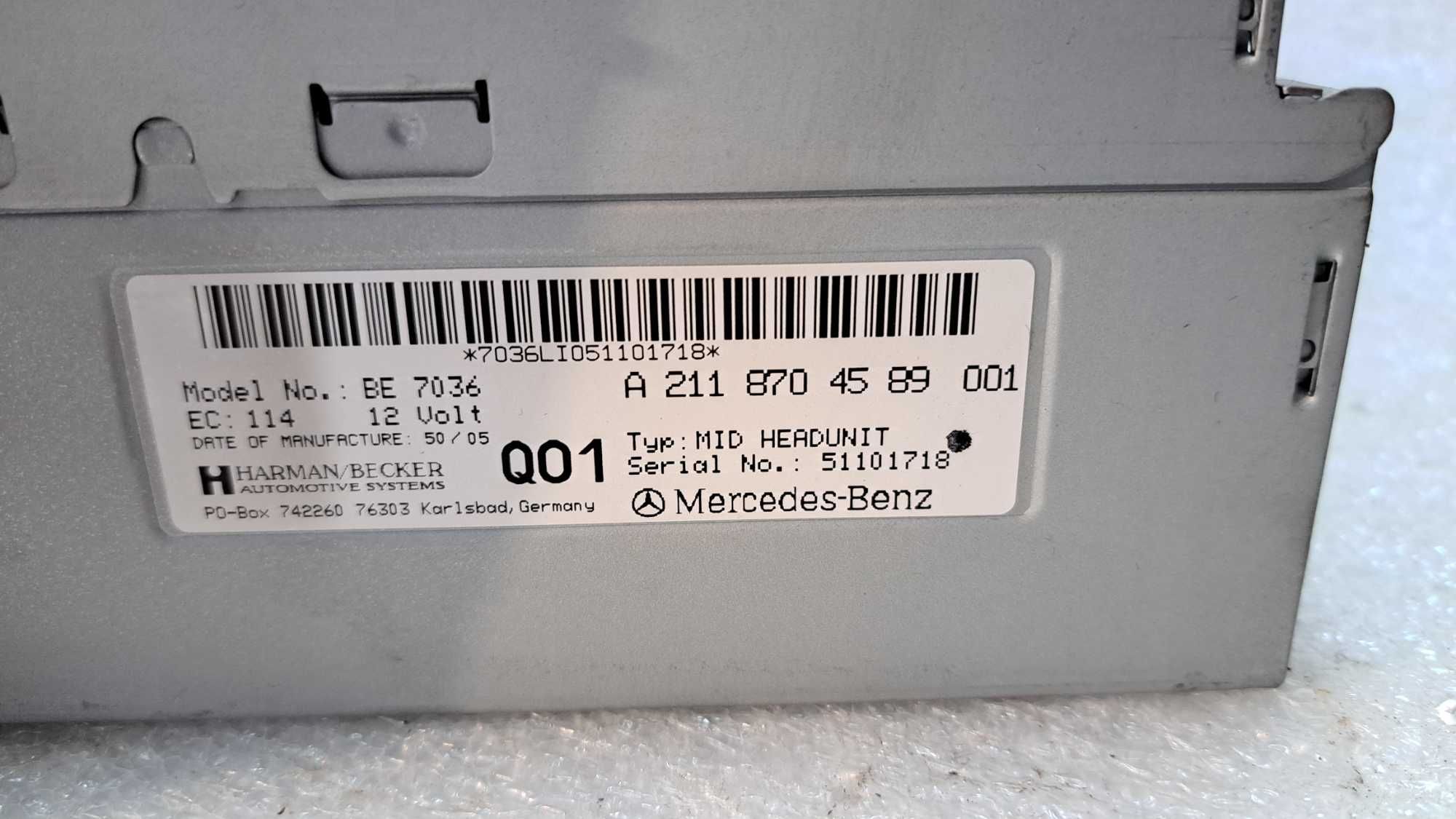 Radio nawigacja Mercedes E Klasa W211 -89001