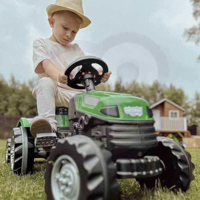 WOOPIE Traktor na Pedały Farmer GoTrac MAXI z Przyczepą – Zielony