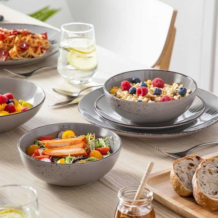 Zestaw obiadowy Vancasso Navia, 24 elementy, kamionka, dla 6 osób,