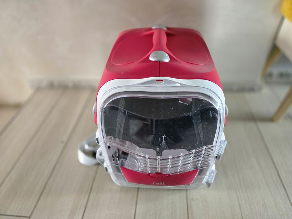 Duzy transporter dla kota / zwierząt z miseczkami