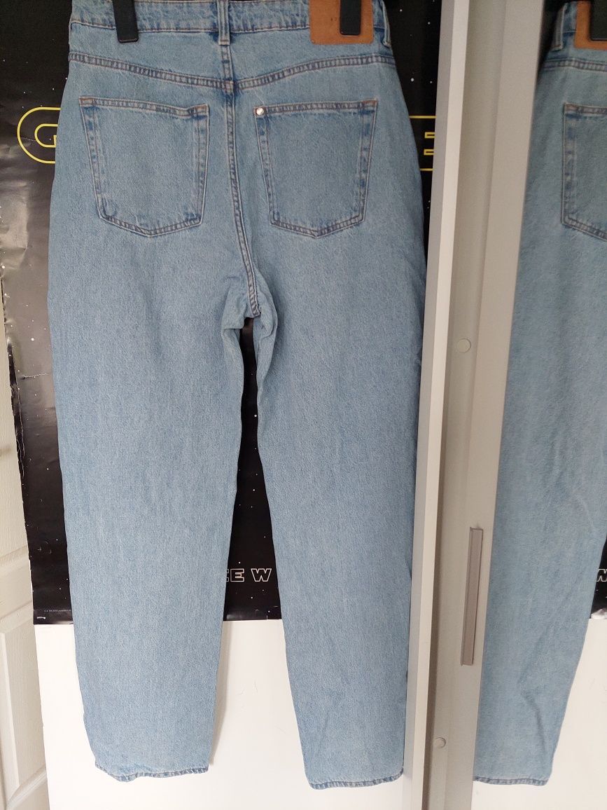 Jeansy spodnid Baggy H&M 90's dziury 40 L