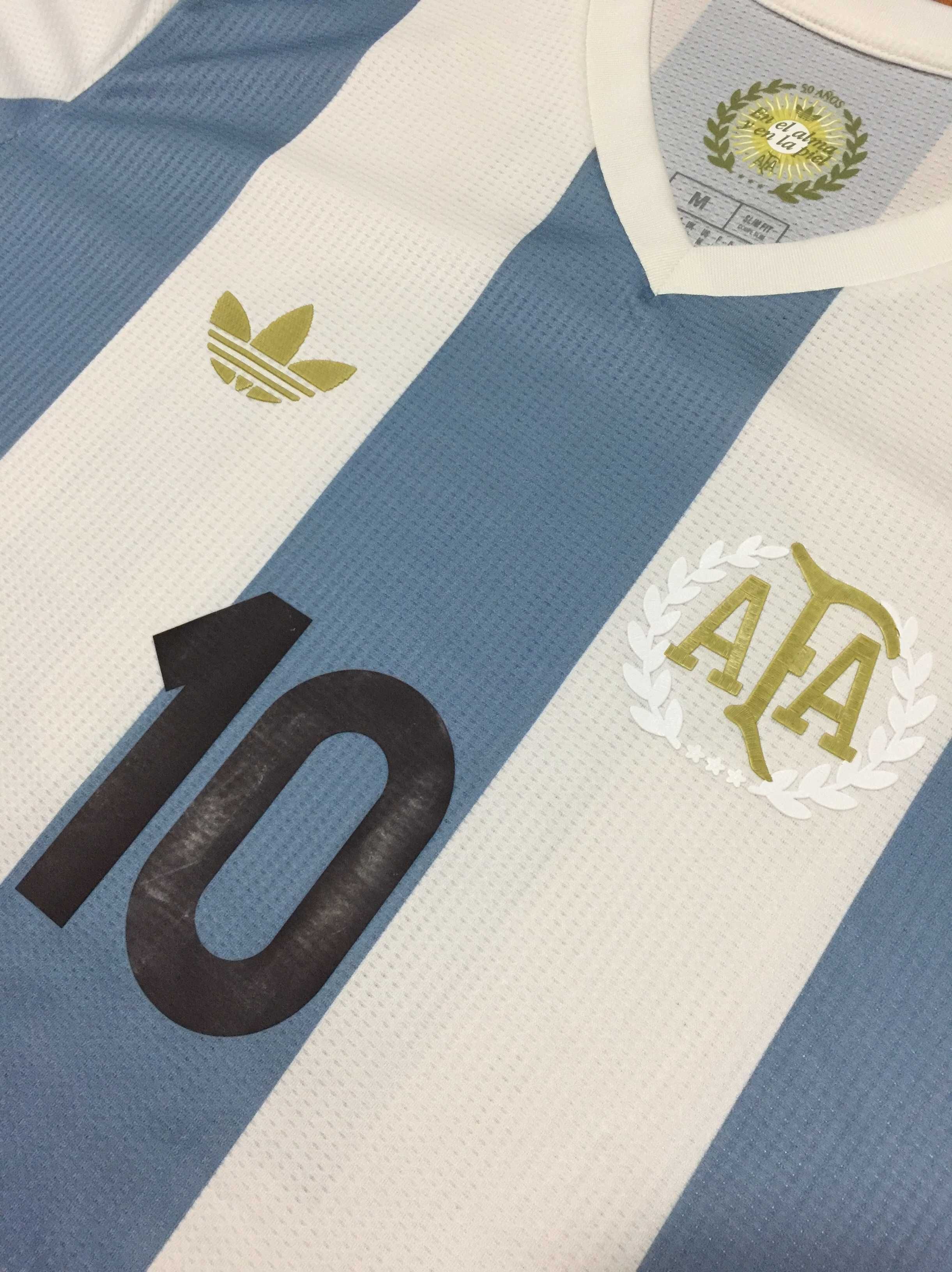 Oferta koszulka Argentina Home  Anniversary Messi No.10 S-3XL