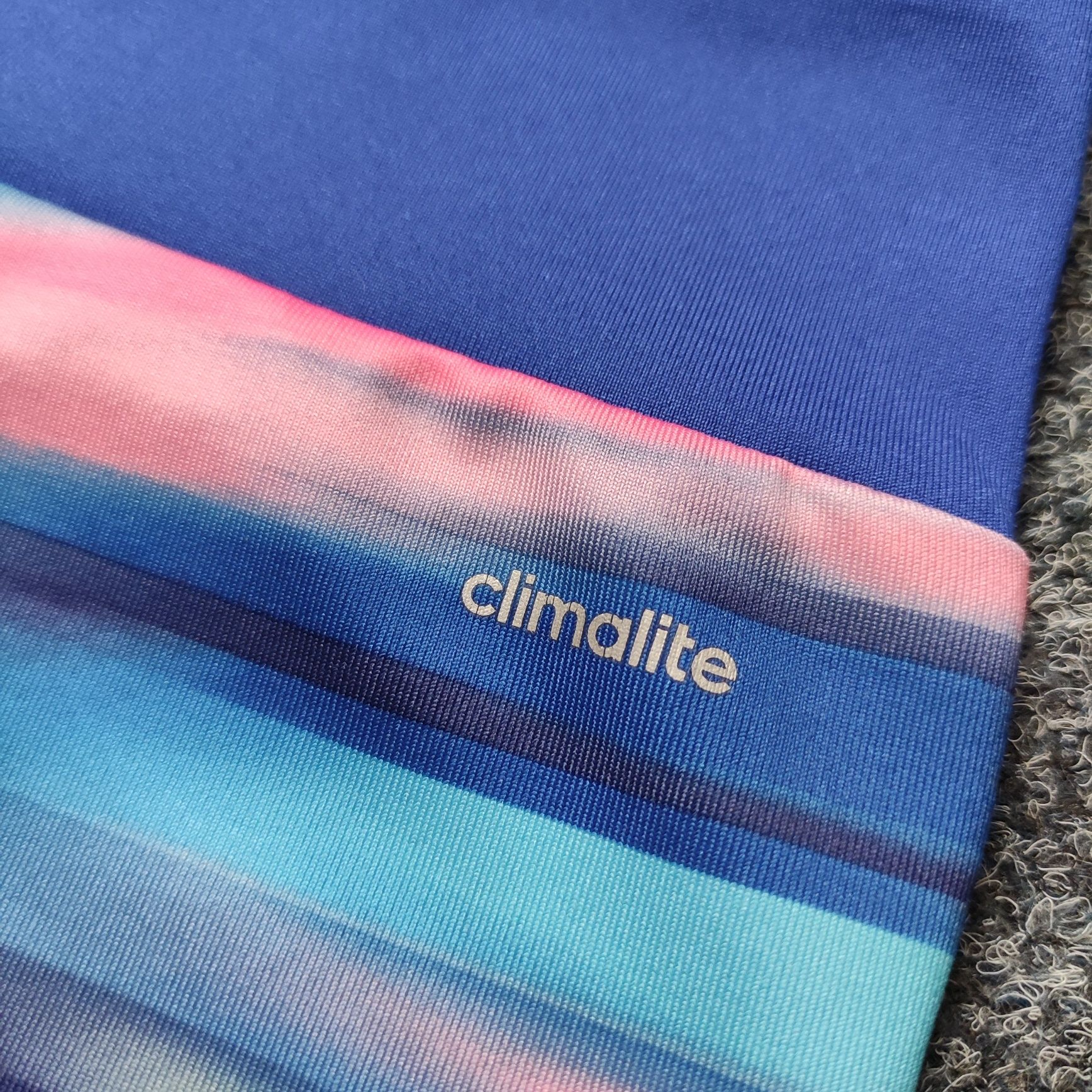 Adidas climalite kolorowe legginsy getry XS/S