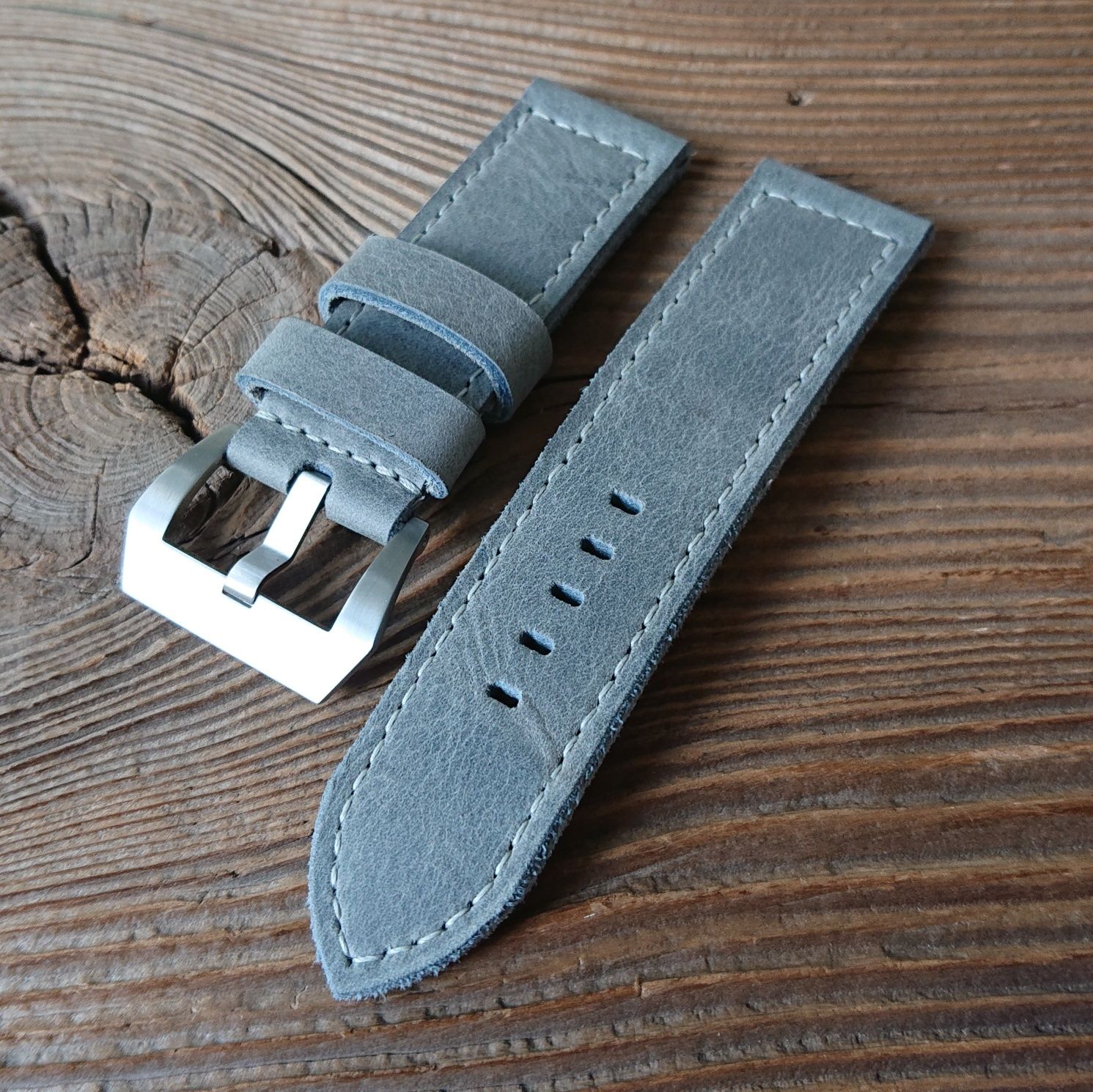 Pasek do zegarka Panerai 24 mm handmade skórzany ręcznie robiony