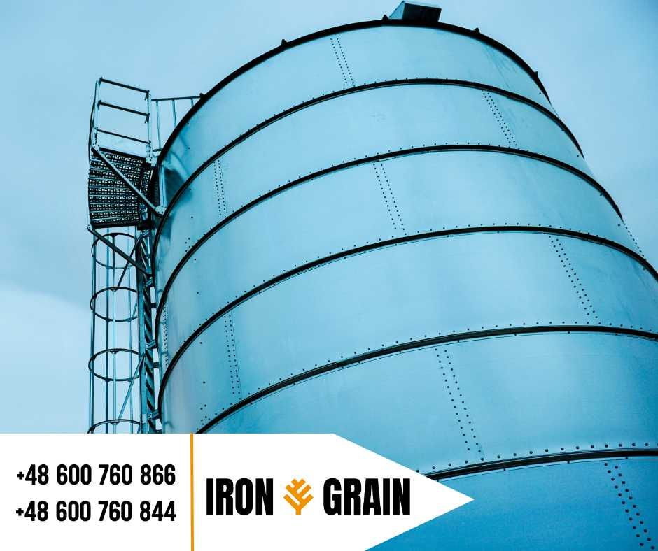 SILOS zbożowy Lejowy lej silosy 108 T zbiornik stal ocynkowana