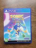 Sonic Colours ultimate диск на ps4 ps5