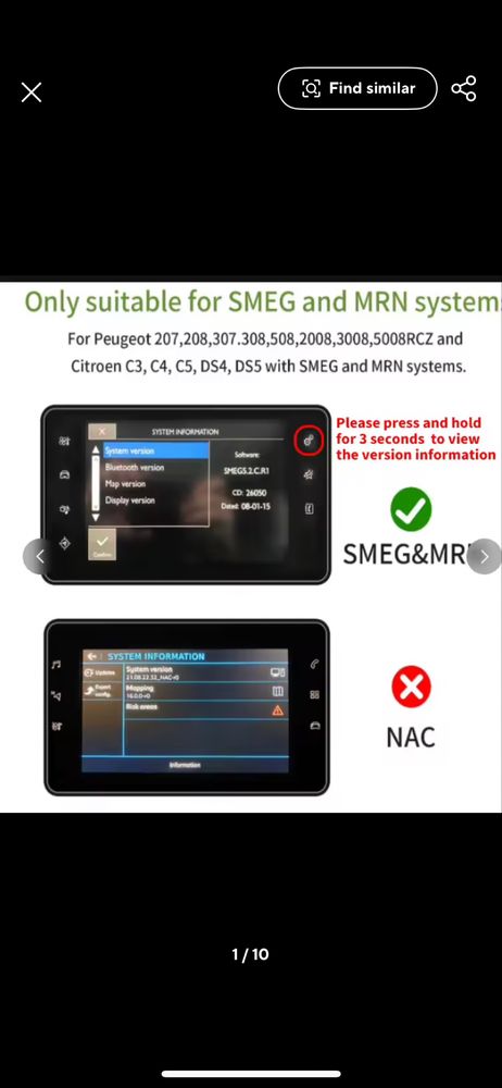 Modulo carplay peugeot 508