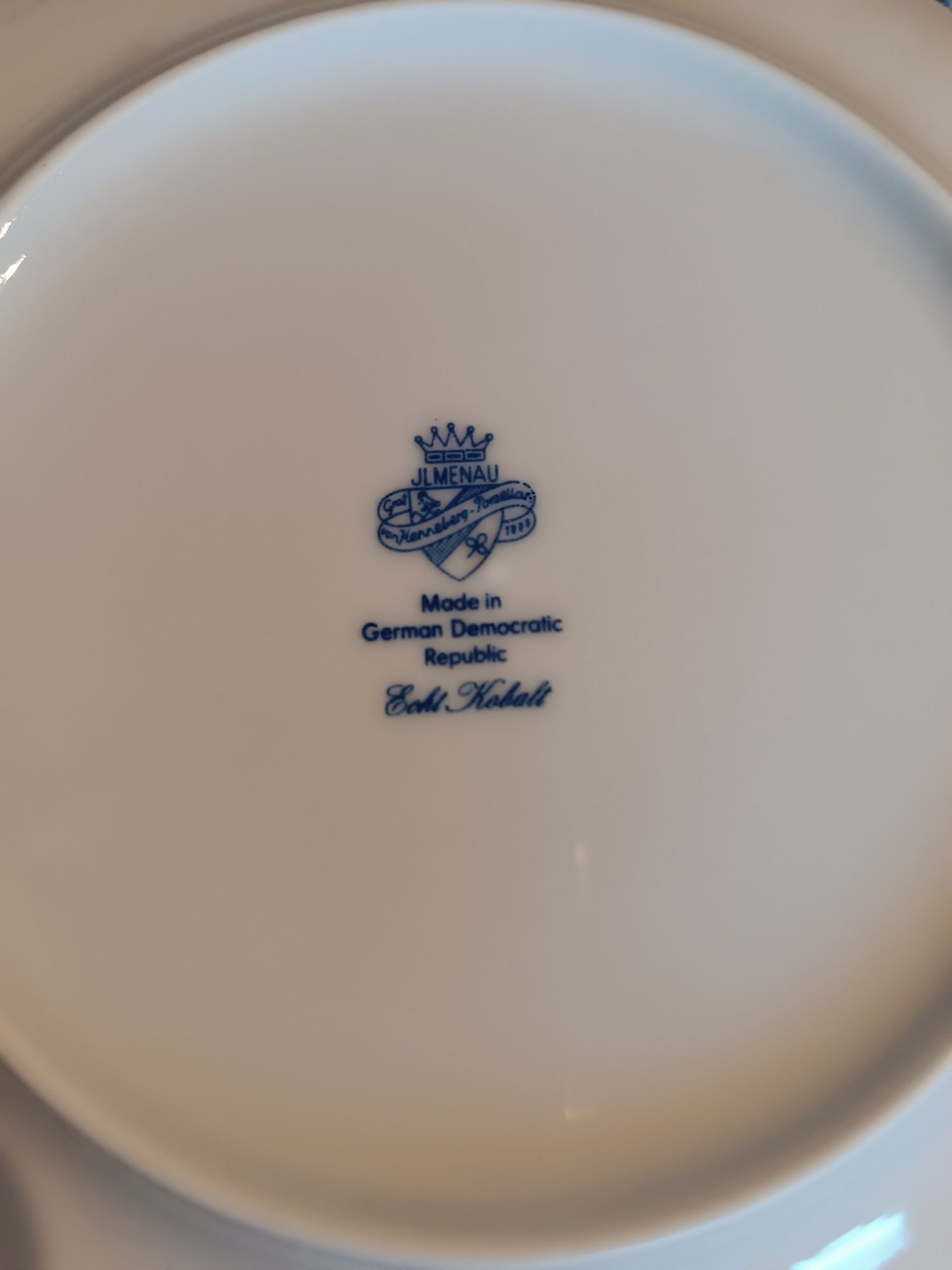 Talerzyk śniadaniowy porcelanowy Ilmenau Echt Kobalt