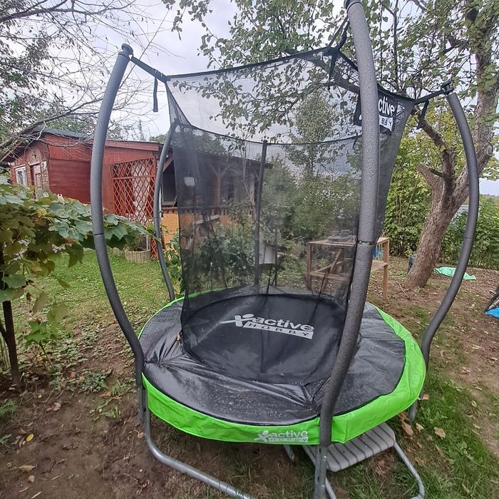 Trampolina Ogrodowa dla Dzieci 6FT 183 cm Siatka Wewnętrzna Osłona