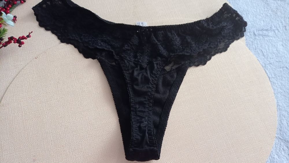 L piękne koronkowe stringi tanga majtki