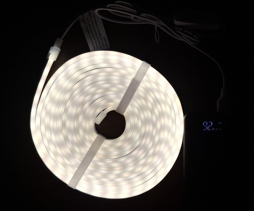 Монохромная (теплый-холодный белый)  LED лента с сенсорным управлением