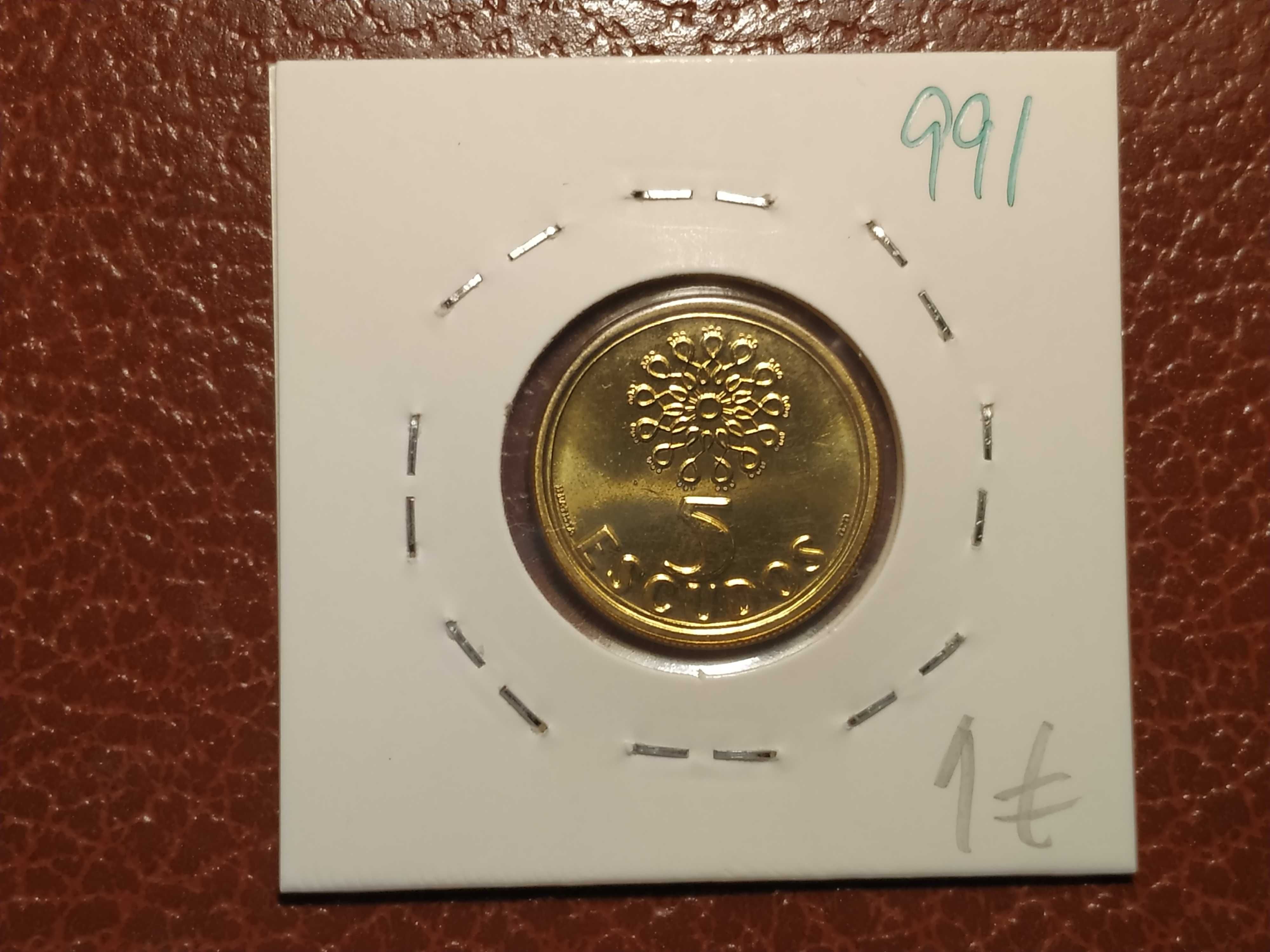 991 Moeda de 5 escudos de 1993 BNC - Portugal