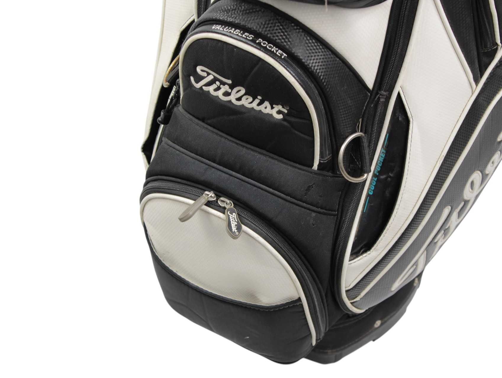 CART Bag Titleist torba golfowa do golfa na wózek czarno biała