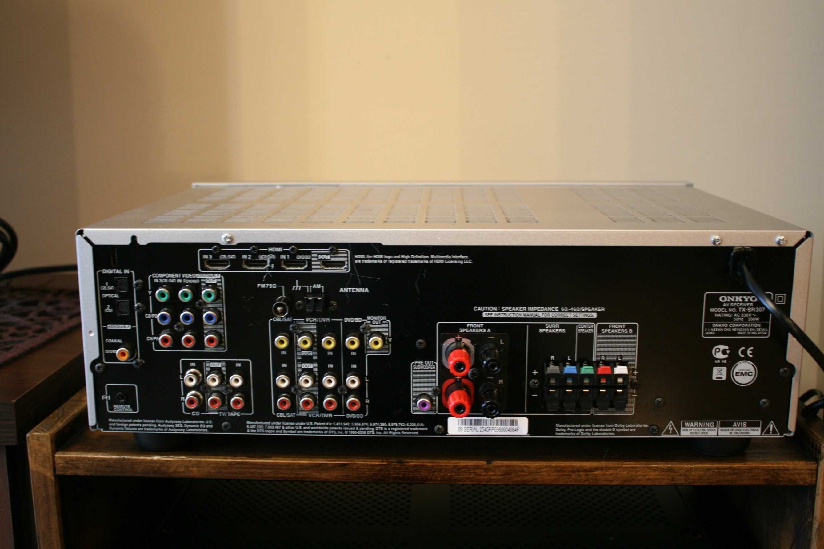 Ampituner Onkyo Tx Sr 307  HDMI wzmacniacz kino domowe