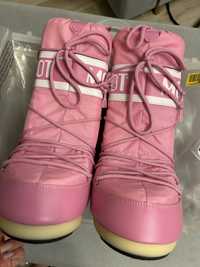 Różowe śniegowce Moon boot nylon icon pink 35-38