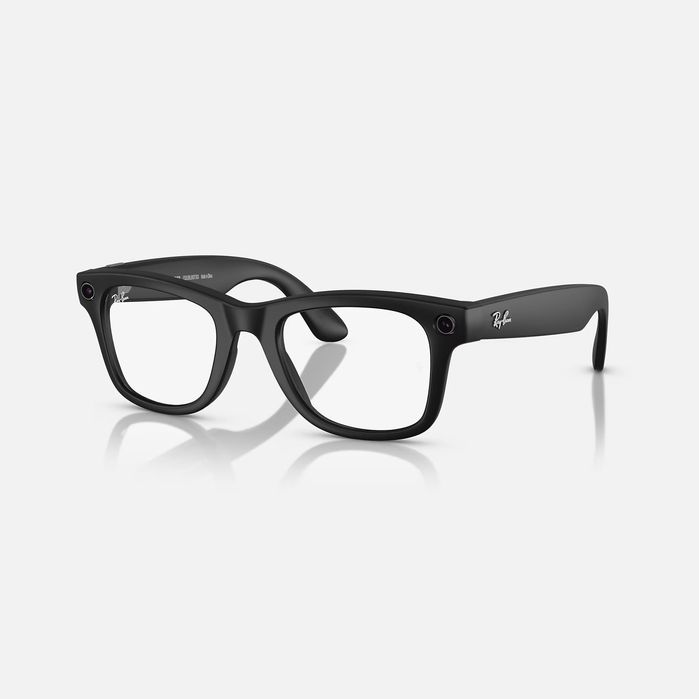 Gen 1 Okulary Ray Ban Meta Wayfarer Matte Black Clear S50