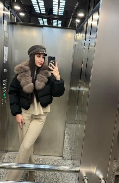Курточка зі спражнім хутром