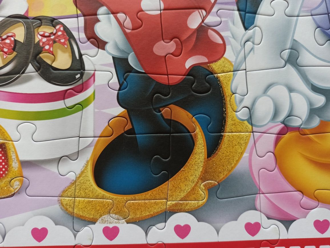 Puzzle z brokatem Disney Minnie Mouse (5+) 100 el.