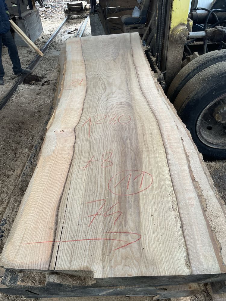 Blat jesion 280x105x10 monolit live edge