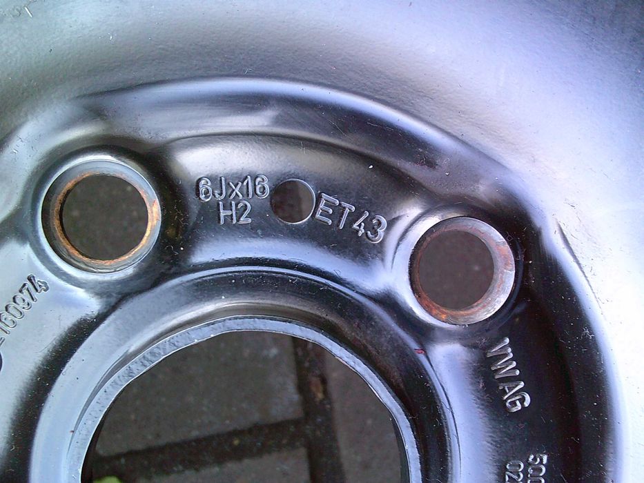 Felgi stalowe VW 6J16 ET43 5x112