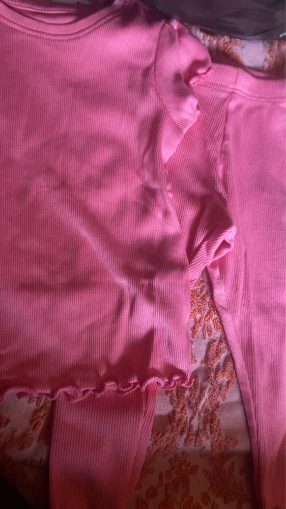 Conjunto de menina rosa