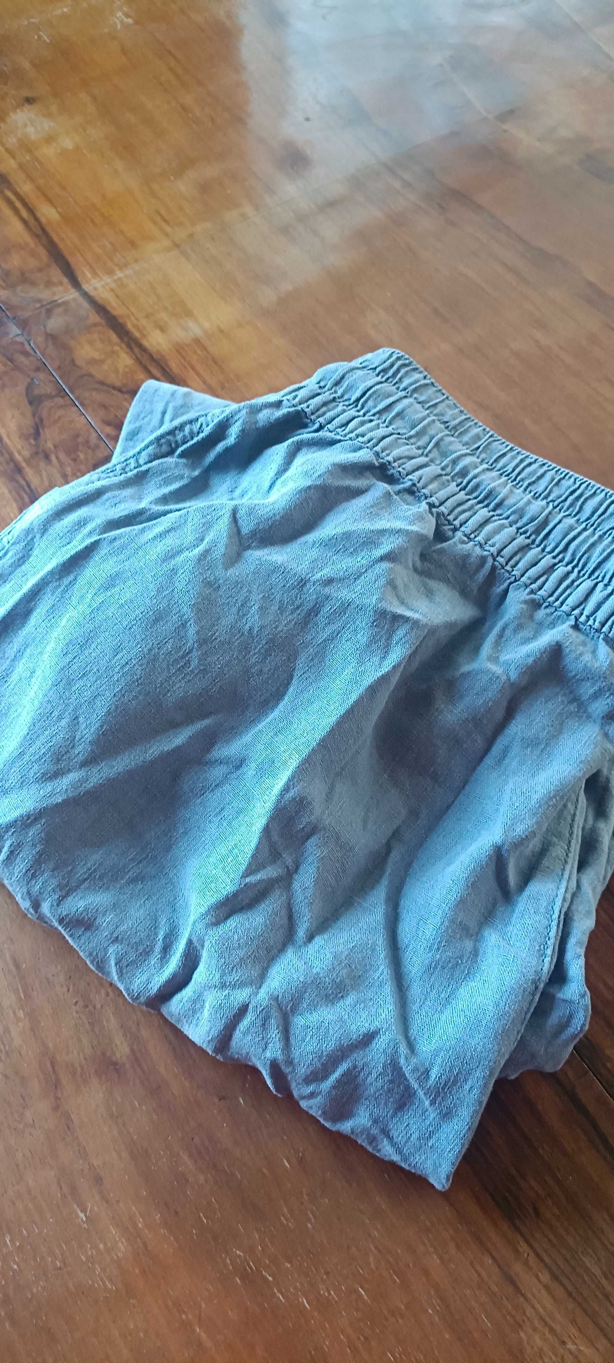 Lniane spodnie boho r. 12