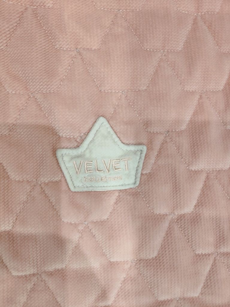 LA MILLOU Śpiworek do wózka S Powder Pink Bright & Rafaello VELVET col